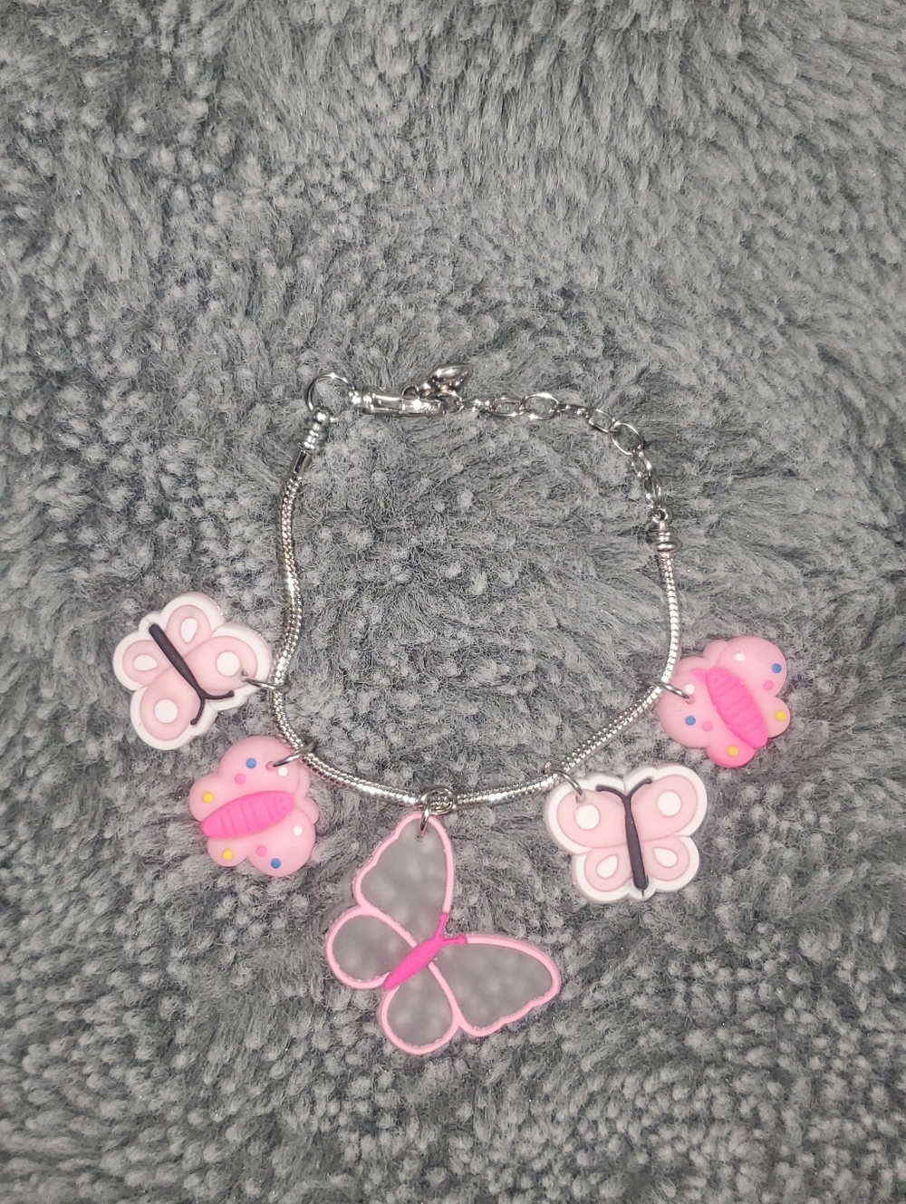 ROSIE Pink Butterfly Charm Bracelet - Brand